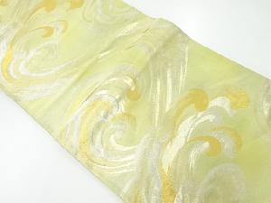 アンティーク　荒波模様織り出し袋帯（材料）